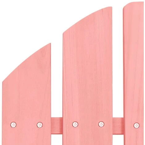 Silla De Jardín Adirondack Madera Maciza De Abeto Rosa 5 Silla De Jardín Adirondack Madera Maciza De Abeto Rosa - Imagen 5