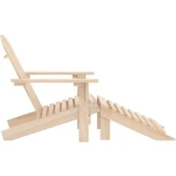 Silla De Jardín Adirondack Con Otomana Madera Maciza De Abeto -Mano Mano Ventas 72428011 3