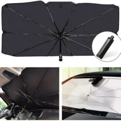 Parasol Para Parabrisas De Coche, Parasol Plegable De Tela De Plata De Titanio Paraguas Para Parabrisas,79 X 145 Cm -Mano Mano Ventas 72614164 3