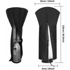 RHAFAYRE 210D Cubierta De Calentador De Patio De Tela Oxford, Impermeable, A Prueba De Viento, A Prueba De Polvo, A Prueba De Nieve, Cubierta De Calentador De Patio Resistente Con Bolsa De Almacenamie -Mano Mano Ventas 73155684 5