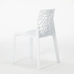 Silla Gruvyer Para Cocina Y Bar De Polipropileno Apilable Grand Soleil Color: Blanco -Mano Mano Ventas 7420688 5