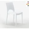 Silla De Cocina Paris Grand Soleil De Polipropileno Apilable Color: Blanco