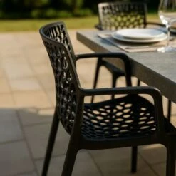 Silla De Comedor Polipropileno Para Cocina Y Bar Grand Soleil Gruvyer Arm Color: Negro -Mano Mano Ventas 7420746 3