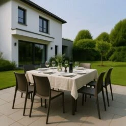 Silla De Cocina Apilable De Poliptropileno Rome Grand Soleil Color: Marrón -Mano Mano Ventas 7420892 4