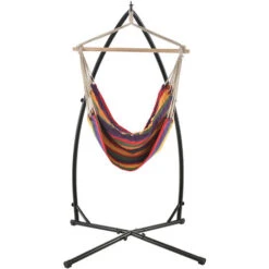 [casa.pro]® Hamaca XXL Con Soporte (100 X 100 Cm) (de Colores) Silla Colgante Sillón Colgante -Mano Mano Ventas 7450428 3