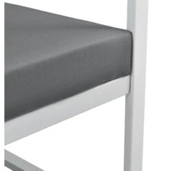 [casa.pro]® Sofá De Jardín 70 X 114 X 60 Cm Mueble De Jardín Para Exterior Con Cojín Blanco -Mano Mano Ventas 7450520 3