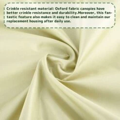 210D Columpio De Jardín A Prueba De Agua Toldo De Repuesto Toldo Columpio Toldo De Repuesto Sombrilla Jardín Mecedor Anti-UV (Beige, 14212018cm)-tres Plazas -Mano Mano Ventas 74854282 4