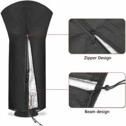 Cubiertas Para Calentador De Exterior, Cubierta Para Calentador De Patio, Color Negro, 226 X 85 X 48 Cm -Mano Mano Ventas 74994460 4