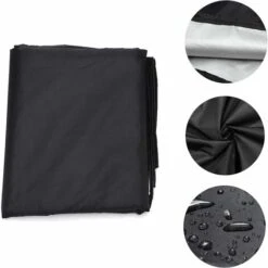 Cubiertas Redondas Impermeables Para Calentador De Patio Con Cremallera Cubierta Alta Para Calentador De Patio Durante Todo El Año (H95 X D34 X 18.5 In, Black) -Mano Mano Ventas 74995115 5