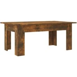 Mesa De Centro Madera Contrachapada Roble Ahumado 100x60x42 Cm VidaXL