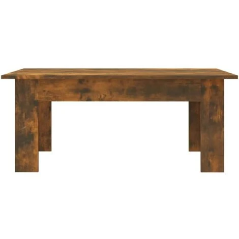 Mesa De Centro Madera Contrachapada Roble Ahumado 100x60x42 Cm VidaXL 5 Mesa De Centro Madera Contrachapada Roble Ahumado 100x60x42 Cm VidaXL - Imagen 5