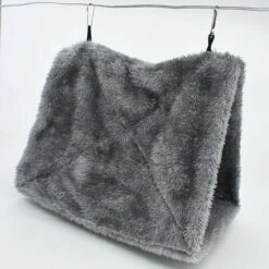 Perroquet Nid D'Oiseau Animal Nid D'hiver Hiver Chaud Hamac Cabane Pendaison De Peluche Suspendu Cage Pour Parrot Perruche Calopsitte Amazones Cacatoès Canari Cage Jouet ( Grigio)