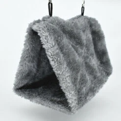 Perroquet Nid D'Oiseau Animal Nid D'hiver Hiver Chaud Hamac Cabane Pendaison De Peluche Suspendu Cage Pour Parrot Perruche Calopsitte Amazones Cacatoès Canari Cage Jouet ( Grigio) -Mano Mano Ventas 75332407 3