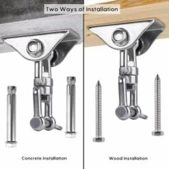 Innovador Gancho De Techo Con Acero Inoxidable 304 Capacidad 500KG Rotación 360°, Suspensión Para Conjuntos De Madera De Concreto, Silla Colgante, Lámpara Colgante, Hamaca, Yoga, Con 4 Tornillos De Fi -Mano Mano Ventas 77375820 4