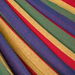 Hamaca Con Bolsa - Sillón Colgante Para Jardín, Hamaca Multicolor De Algodón Y Poliéster, Hamaca De Camping Con Bolsa De Transporte -Mano Mano Ventas 7948144 4