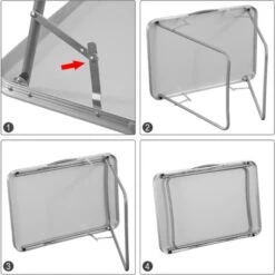 WOLTU Mesa De Camping Mesa Plegable Con Mango Multifuncional Mesa De Jardín Mesa De Trabajo Mesa De Balcón Mesa Playa Aluminio Y MDF Mesa De Picnic 70x50x60 Cm Negro CPT8135sz 9 WOLTU Mesa De Camping Mesa Plegable Con Mango Multifuncional Mesa De Jardín Mesa De Trabajo Mesa De Balcón Mesa Playa Aluminio Y MDF Mesa De Picnic 70x50x60 Cm Negro CPT8135sz -Mano Mano Ventas 81034907 5