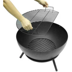 Chimenea Exterior, Chimenea De Hierro Fundido Chimenea Jardín Terraza Chimenea Exterior Jardín Chimenea, 59.94 X 30.99cm - Negro