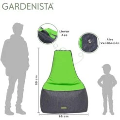 Gardenista Adulto Bean Bag Silla Para Exterior UV Protegido Cómodo Jardín Beanbags, Respaldo Alto Material Resistente Al Agua Para Piscina Deco, Reclinador Bean Bags Con Relleno, Vegetación -Mano Mano Ventas 82144209 3