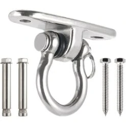 Gancho De Techo Resistente, Gancho Giratorio Para Colgar De Trabajo Pesado, Soporte De Hamaca Para Yoga, Gancho De Techo Montado En La Pared, Para Hamaca, Asiento Para Porche, Columpio, Yoga (sil)