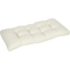 Outsunny Cojín Para Banco De 2 Plazas 110x48x8 Cm Cojín Rectangular Para Interiores Y Exteriores Lavable Con 8 Puntadas Y Asiento Cómodo Para Sillas