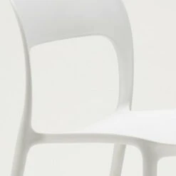 Silla De Cocina De Diseño Para Restaurante Hecha De Polipropileno Color: Blanco -Mano Mano Ventas 8349369 5