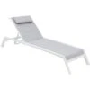 Tumbona Allure Glaciar Y Blanco - 2 Ruedas - Hespéride