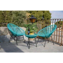 Conjunto Balc Rat Sint/acer Az 3 Pzas