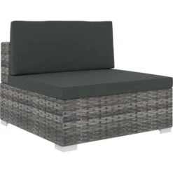 Set De Muebles De Jardín 6 Pzas Y Cojines Ratán Sintético Gris VidaXL -Mano Mano Ventas 83822163 5