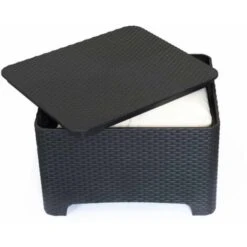 Mesa Baja, Contenedor Para Cojines, Ideal Para Jardín Y Espacios Exteriores Raffaello -Mano Mano Ventas 8438644 3
