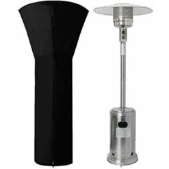 Cubierta Para Calentador De Patio Exterior Cubierta Para Calentador De Patio Impermeable 210D Oxford Cubierta Para Calentador De Patio Cubierta Para Calentador De Patio Negro 221 X 85 X 48 Cm