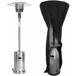 210D Cubierta De Calentador De Patio De Tela Oxford Impermeable A Prueba De Viento A Prueba De Polvo A Prueba De Nieve Cubierta De Calentador De Patio Resistente Con Bolsa De Almacenamiento Negro (226