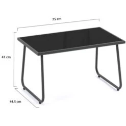 Conjunto De Muebles De Jardín MALAGA - 4 Plazas Con Sofá, Sillones Y Mesa Gris Antracita 7 Conjunto De Muebles De Jardín MALAGA - 4 Plazas Con Sofá, Sillones Y Mesa Gris Antracita -Mano Mano Ventas 85702159 3