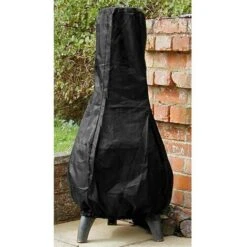 Cubierta Para Hoguera De 1,2 M, Cubierta Para Calentador De Patio Al Aire Libre, Resistente Al Agua, Resistente, Protección UV Contra La Lluvia Y El Sol, Negro (1 Pieza) -Mano Mano Ventas 85995695 2