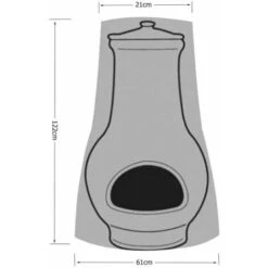 Cubierta Para Hoguera De 1,2 M, Cubierta Para Calentador De Patio Al Aire Libre, Resistente Al Agua, Resistente, Protección UV Contra La Lluvia Y El Sol, Negro (1 Pieza) -Mano Mano Ventas 85995695 5