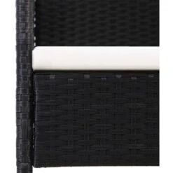 Set De Comedor De Jardín 7 Pzas Y Cojines Ratán Sintético Negro VidaXL 9 Set De Comedor De Jardín 7 Pzas Y Cojines Ratán Sintético Negro VidaXL -Mano Mano Ventas 86389747 5