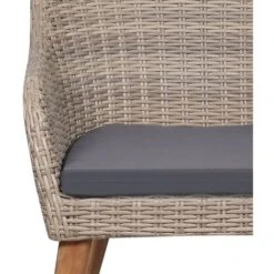 Juego De Comedor Para Jardín 7 Piezas Con Cojines Marrón VidaXL -Mano Mano Ventas 86389755 5