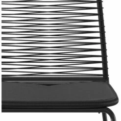 Juego De Comedor Para Jardín 5 Piezas Negro VidaXL -Mano Mano Ventas 86390119 5