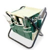 Taburete De Jardín Plegable Con Bolsa De Herramientas Taburete Portaherramientas De Jardinería Para Pesca Picnic Viajes Senderismo