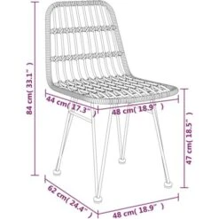 Juego De Comedor De Jardín 9 Piezas Ratán Sintético Negro VidaXL -Mano Mano Ventas 86429494 3