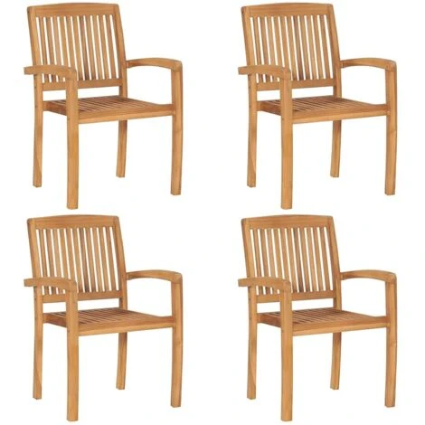 Juego De Comedor Para Jardín 5 Piezas Madera Maciza De Teca VidaXL 5 Juego De Comedor Para Jardín 5 Piezas Madera Maciza De Teca VidaXL - Imagen 5