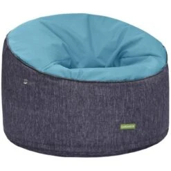 Gardenista - Bean Bag Redondo Para Exterior E Interior, Saco De Frijoles Para Juegos, Saco De Frijoles Resistente Al Agua Junto A La Piscina Para Relajación Y Comodidad, Verde Azulado