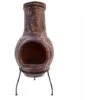 RedFire Chimenea Salamanca Rojo Oscuro 36x36x85 Cm Arcilla