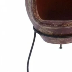 RedFire Chimenea Salamanca Rojo Oscuro 36x36x85 Cm Arcilla -Mano Mano Ventas 86982086 3