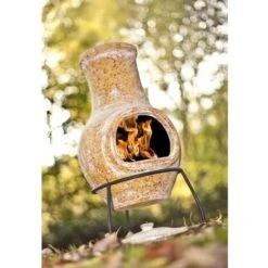 Redfire Chimenea Tampico Arcilla Amarilla 31x31x68 Cm -Mano Mano Ventas 86984959 3