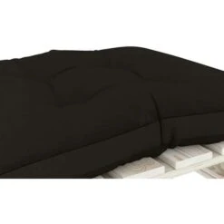 Hommoo Otomana De Palés Para Jardín Madera Con Cojín Negro -Mano Mano Ventas 86988299 4