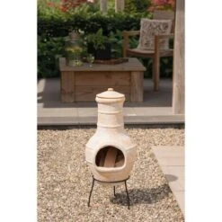 RedFire Chimenea Star Flower Arcilla Color Paja 86037 -Mano Mano Ventas 86989069 3
