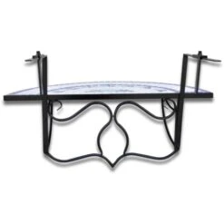 Hommoo Mesa De Balcón Colgante De Mosaico Azul Y Blanco -Mano Mano Ventas 86989077 5