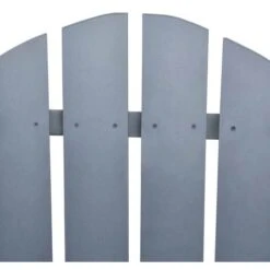 Hommoo Silla Jardín Adirondack Y Mesita Madera Maciza De Abeto Gris -Mano Mano Ventas 86989515 5