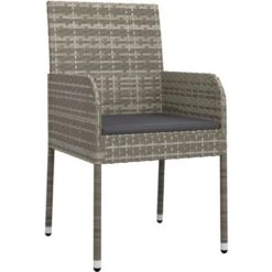 Sillas De Jardín Con Cojines 4 Unidades Ratán Sintético Gris VidaXL -Mano Mano Ventas 87542243 4