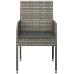 Sillas De Jardín Con Cojines 4 Unidades Ratán Sintético Gris VidaXL -Mano Mano Ventas 87542243 5